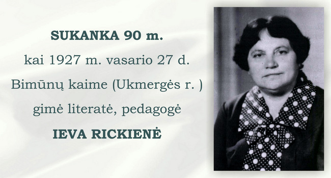 I. Rickienės  sukaktis.